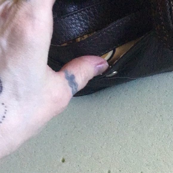 Brighton vintage wristlet wallet. Brown pockets and zippers NWOT - Picture 5 of 10